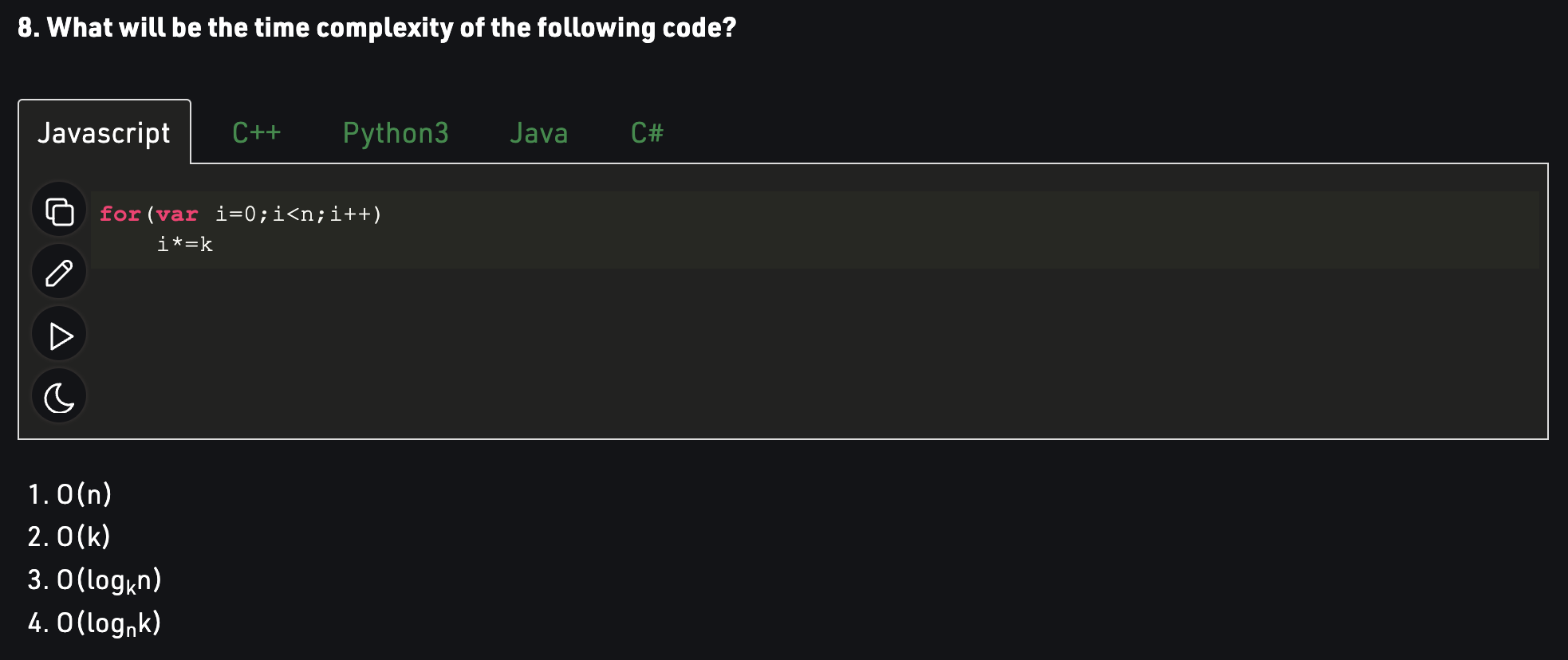 Question 8