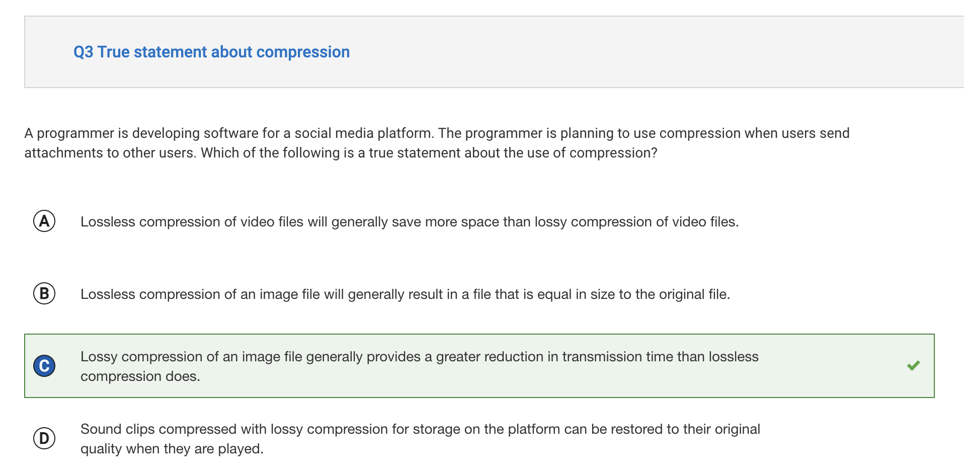 Data Compression Q3